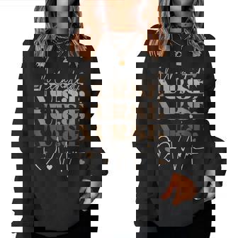 Melanated Nurse Woman Black History Month Nursing Crew Women Sweatshirt - Thegiftio