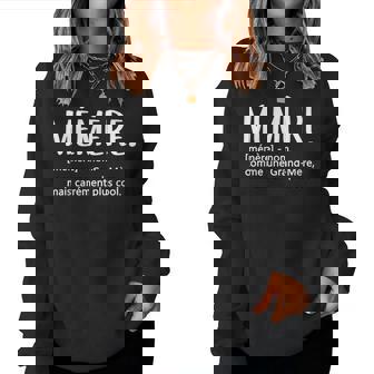 Mémère Fete Des Meres Idée Drole Grand-Mère Mémère Sweat-shirt pour femme - Cadeauxyz