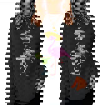 Mexican Flamingo Mexico Vacation Pink Tropical Flock 70S 80S Women Sweatshirt | Mazezy