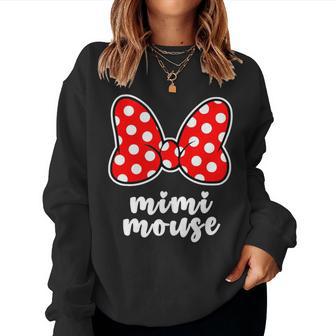 Mimi Mouse Family Vacation Bow Women Sweatshirt - Thegiftio UK