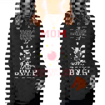 Mom Of The Birthday Bowler Bday Bowling Party Celebration Women Sweatshirt - Thegiftio
