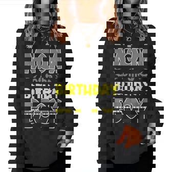 Mom Of The Birthday Boy Bat Family Party Theme Boys Women Sweatshirt - Monsterry