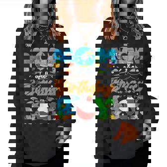 Mom Of The Birthday Boy Ofishally One Family Matching Party Women Sweatshirt | Seseable CA