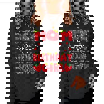 Mom Of The Birthday Girl Strawberry Family Matching Women Sweatshirt - Monsterry