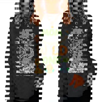 Mom Of The Wild One 1St Birthday Family Safari Jungle Party Women Sweatshirt - Thegiftio