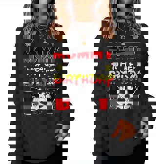 Mommy Of The Birthday Boy Matching Mom Son Family Bday Women Sweatshirt | Mazezy