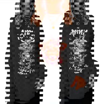 Mommy Of The Birthday Girl Highland Cow Women Sweatshirt | Mazezy