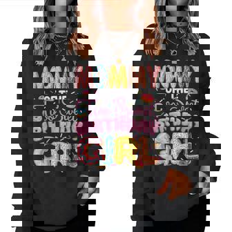 Mommy Of The Two Sweet Birthday Girl Donut 2Nd Birthday Women Sweatshirt - Monsterry