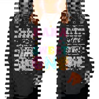 Nana Of The Sweet One 1St Birthday Donut Bday Party Women Sweatshirt | Mazezy