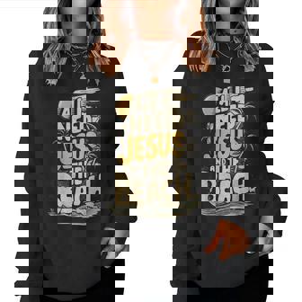 All I Need Is Jesus And The Beach Christian Summer Women Sweatshirt | Seseable FR