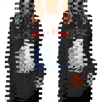 No Ice Please Cat Ice Out Anti Ice Against Women Women Sweatshirt - Thegiftio