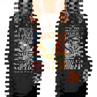 No Kings In America Since 1776 Groovy Style Women Sweatshirt | Mazezy