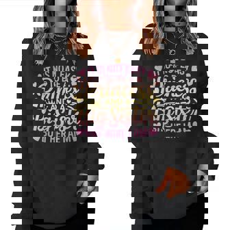 It Is Not Easy To Be A Princess And A Big Sister Family Women Sweatshirt | Seseable UK