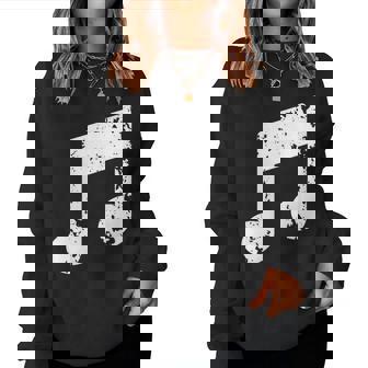 Nota Musical Cuello Sudadera Mujer - Regaloses