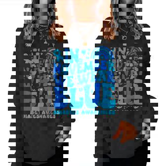 In November We Wear Ribbon Blue Diabetes Awareness Women Women Sweatshirt | Mazezy