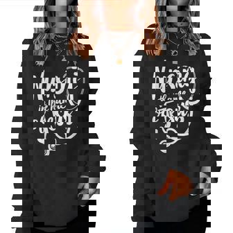 Nursing In The Name Of Jesus Christian Nurse Women Sweatshirt - Monsterry