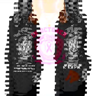 In October We Wear Pink Baseball Breast Cancer Girls Women Sweatshirt - Monsterry