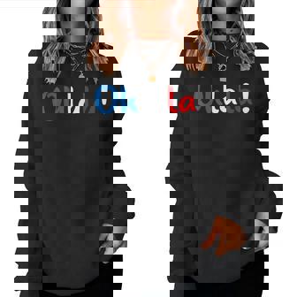 Ohlala France Lips Romantic Kisses Sweat-shirt pour femme - Cadeauxyz