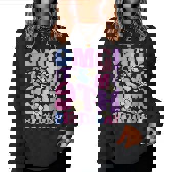 Omg It's My 9Th Birthday Girls Nine 9 Year Old Bday Women Sweatshirt - Thegiftio