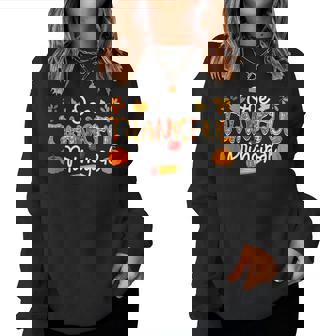 One Thankful Principal Thanksgiving Fall Costume Proud Job Women Sweatshirt | Mazezy