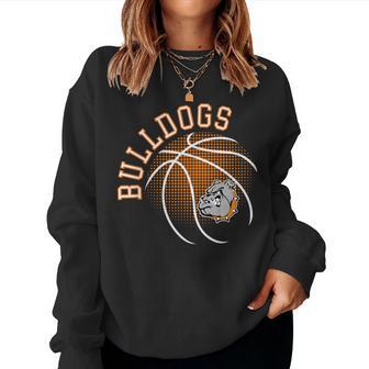 Orange Bulldogs Basketball Team Sports Basketball Mom Women Sweatshirt - Thegiftio UK