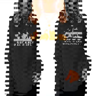 Orange Cat Energy For Women Women Sweatshirt - Monsterry