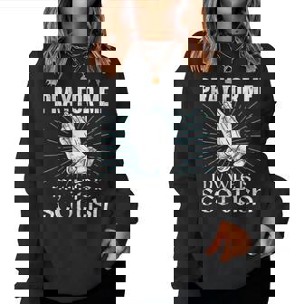 Orar Por Mí Mi Esposa Es Escocesa Escocia Patrimonio Del Orgullo Sudadera Mujer - Regaloses