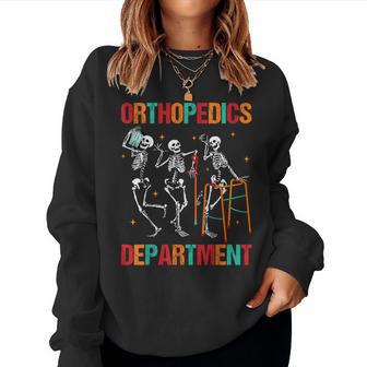 Orthopedics Department Skeleton Ortho Squad Nurse Rn Women Sweatshirt - Thegiftio UK