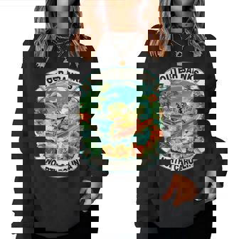 Outer Banks North Carolina Cute Sea Turtle Surfing Summer Women Sweatshirt | Seseable FR