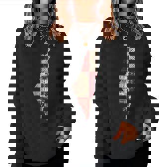 Palestina Libre En La Bandera Árabe De Gaza Cuello Sudadera Mujer - Regaloses