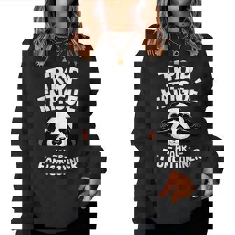 Panda Flemme Motif Humourieste Panda Trop Fatigué Sweat-shirt pour femme - Cadeauxyz