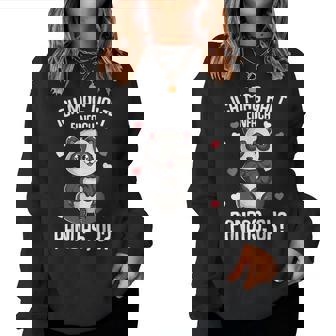 Panda Ich Mag Halt Pandas Pandabär Mädchen Damen Kinder Sweatshirt Frauen - Seseable