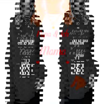 Papa Und Ichind Uns Einig Mama Ist Die Beste Sweatshirt Frauen - Seseable