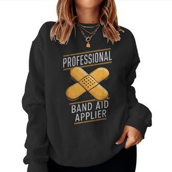 Paramedic Emt Ems Professional Band-Aid Applier Women Women Sweatshirt - Thegiftio UK