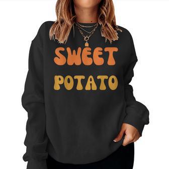 Patata Dulce Y Tipo De Patata Grosera Estilo Groovy Sudadera Mujer - Regaloses