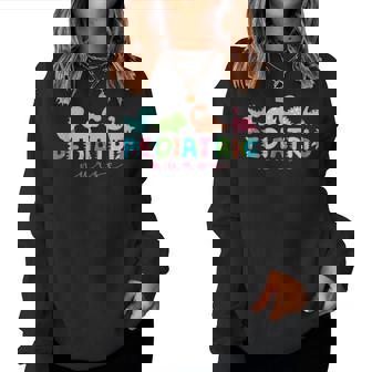 Pediatric Nurse Peds Nurse Nurse Dino Appreciation Women Sweatshirt | Seseable CA