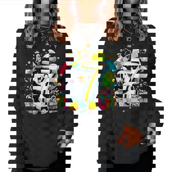 Penguin 7Th Birthday For Boy Girl 7 Years Old Seven Penguin Women Sweatshirt | Mazezy