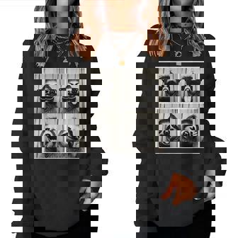 Photobooth Sloth Wearing Sunglasses Selfie Sloth Women Sweatshirt - Monsterry