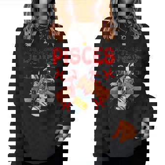 Pisces Queen Birthday Sneakers Zodiac Sign Bday Women Sweatshirt - Monsterry