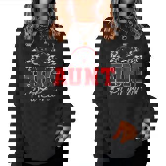 Pit Crew Race Car Racing Aunt Family Birthday Party Women Sweatshirt - Thegiftio