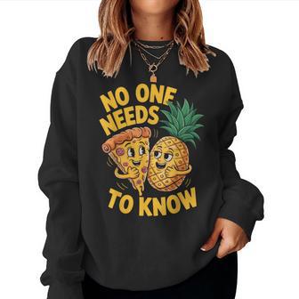 Pizza Hawaii Mit Ananas Geheimnispruch Lustig Hawaiipizza Sweatshirt Frauen - Geschenkecke
