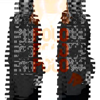 Polo Players Horseback Riding Horse Equestrian Sports Women Sweatshirt - Thegiftio