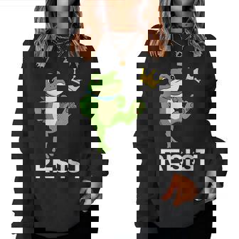 Portland Frog Protest For And No Kings Women Sweatshirt | Mazezy