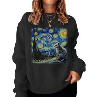 Possum Starry Night Van Gogh For Possum Lover Women Women Sweatshirt - Thegiftio UK