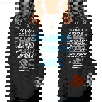 Prof Professeur Grec Métier Grèce Cadeau Université Sweat-shirt pour femme - Cadeauxyz