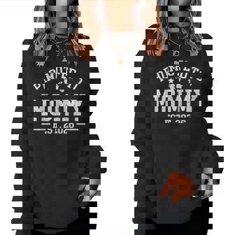 Promoted To Mommy Est 2026 Baby Announcement For New Mom Women Sweatshirt - Thegiftio