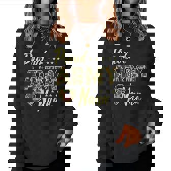 Proud Army Nana Camouflage Soldier Family Love Military Women Sweatshirt - Thegiftio