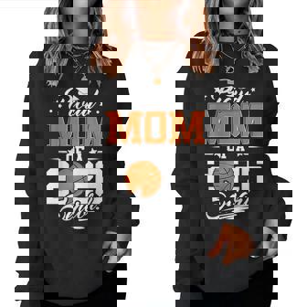 Proud Mom Of A 2026 Senior Basketball Graduation Women Sweatshirt | Seseable CA