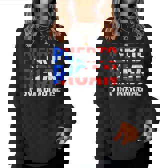 Puerto Rican By Marriage Puerto Rico Flag Husband Wife Women Sweatshirt | Mazezy