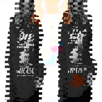 Putt Now Wine Later Golfing Product Women Sweatshirt | Seseable FR